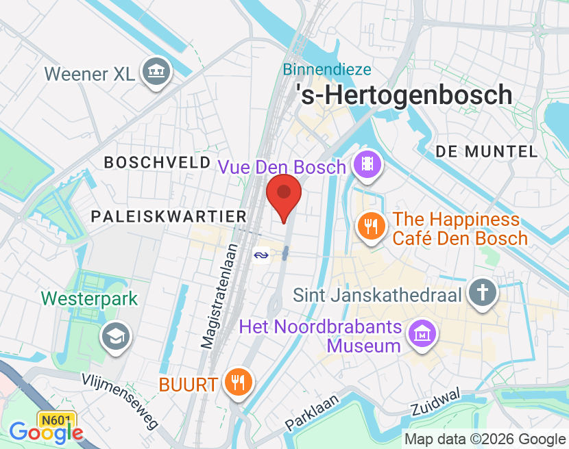 Kaart van Den Bosch Maaslandstraat 2A, 5211 VE 's-Hertogenbosch