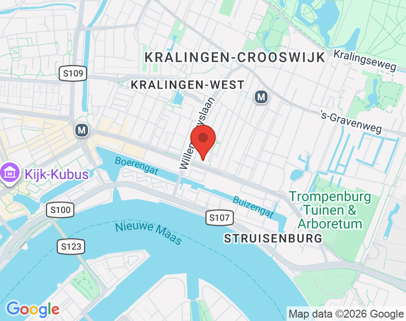 Kaart van Rotterdam Oostzeedijk Beneden 107, 3061 VP Rotterdam