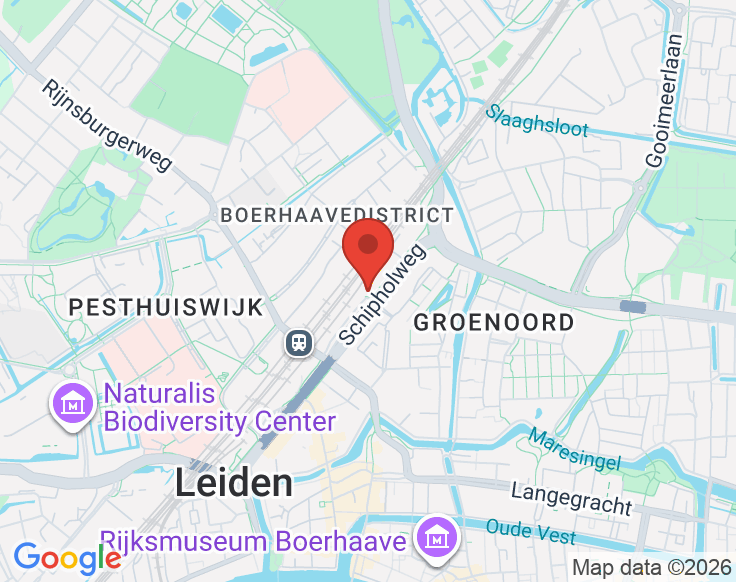 Kaart van Leiden
