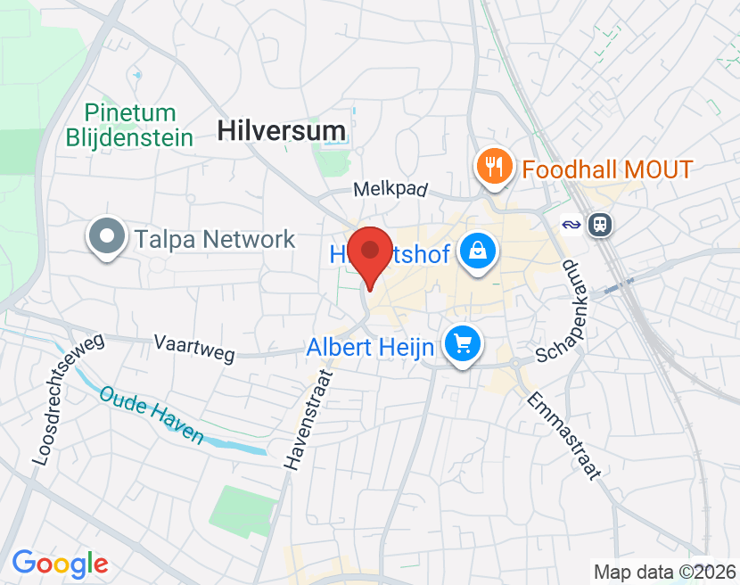Kaart van Hilversum Oude Torenstraat 41, 1211 BX Hilversum