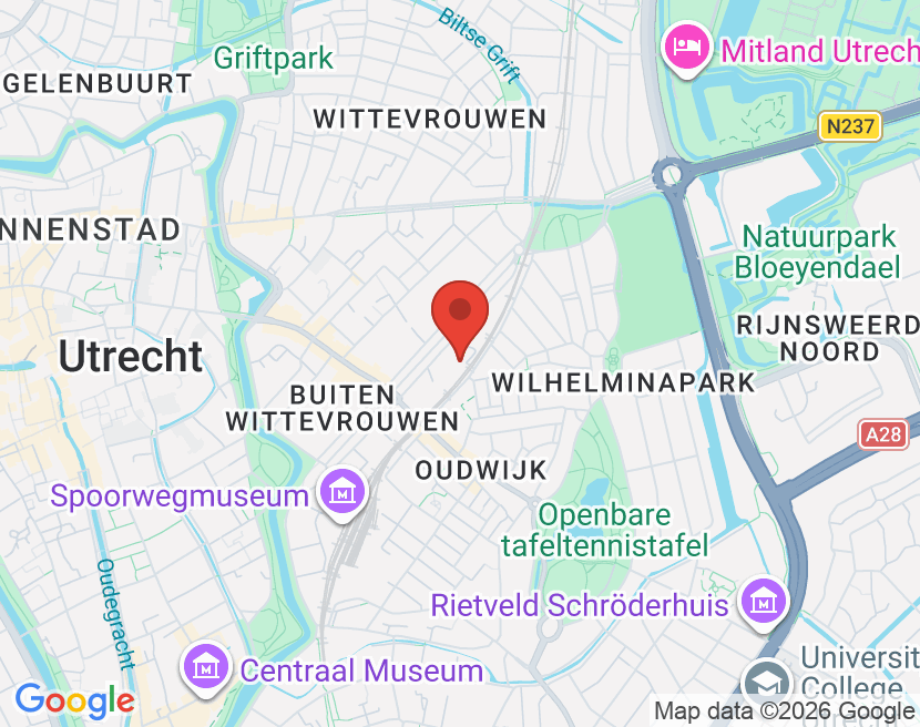 Kaart van Utrecht Maliebaan 87, 3581 CG Utrecht