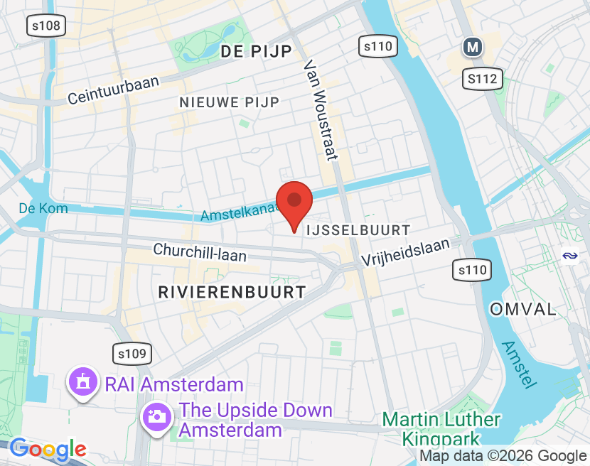 Kaart van Amsterdam IJselstraat 24, 1078 CJ Amsterdam
